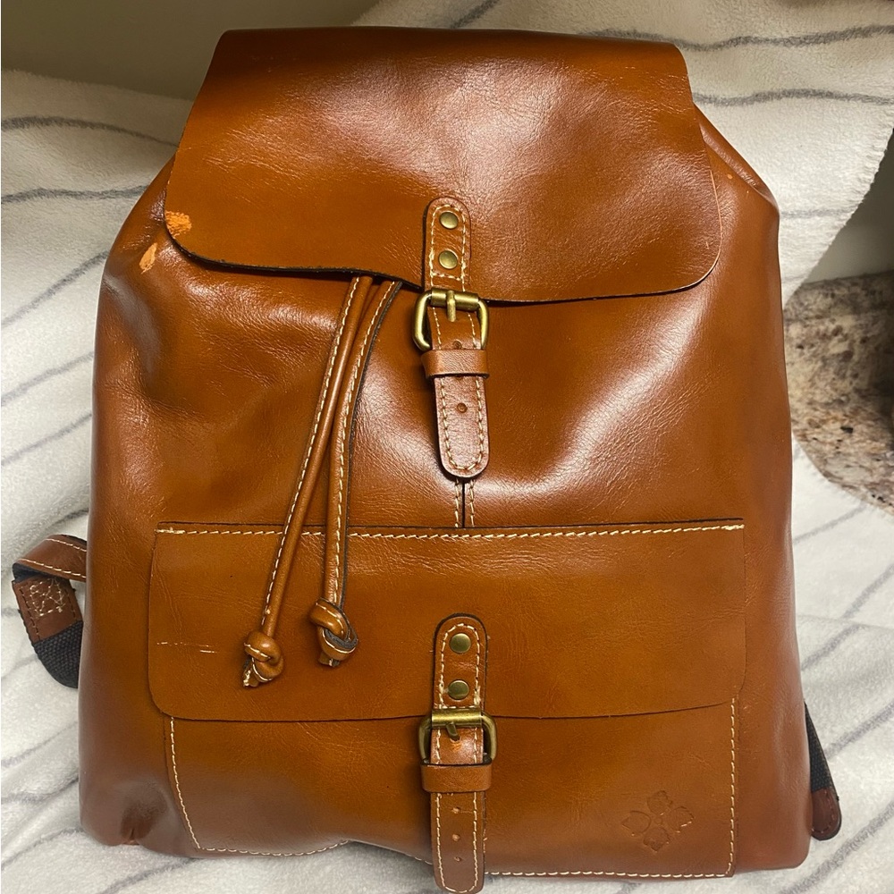 Patricia Nash Whisky Leather Backpack